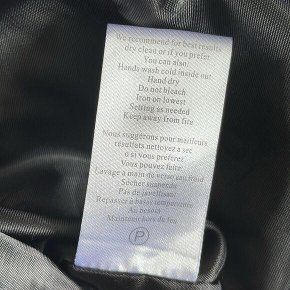 Samuel Dong Mini Dress Front Zipper Moldable Ruffled Belted Taffeta Black Size S - Picture 13 of 13